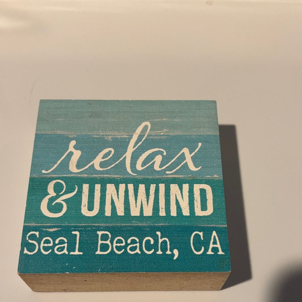 Relax & Unwind Decorative Sign